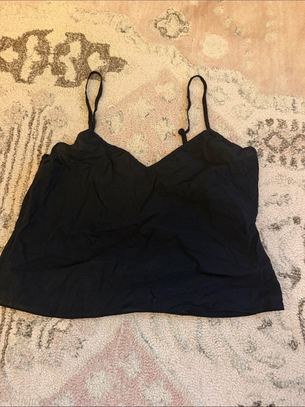 Rebecca Taylor Black Spaghetti Strap Cami